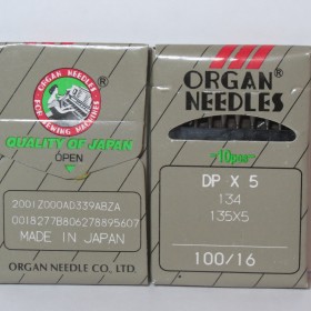 Иглы Organ Needles DPx5 100